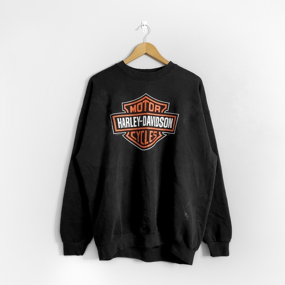 Harley-Davidson Other - HARLEY DAVIDSON Black Graphic Crewneck Sweatshirt